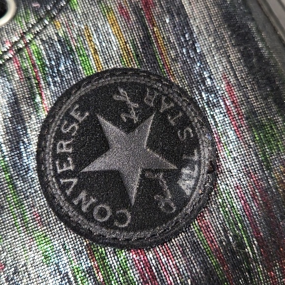 Converse CTAS Metallic Rainbow High-Top Sneakers (W Size 10) - Picture 10 of 13